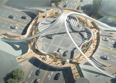 Steel structure Modern bridge/walkway/platform bridge