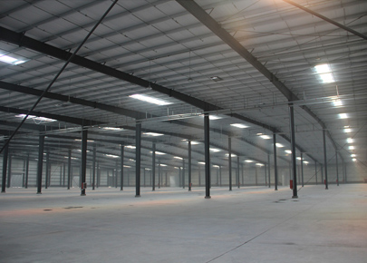 Steel structure warehouse/workshop for Hisense company