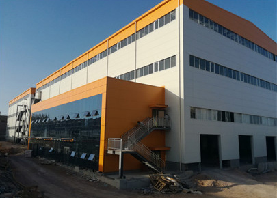 Algeria multi floor steel structure building with office