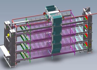 Automatic H Type Chicken Layer Cage